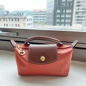 Longchamp Le Pliage pouch with handle
